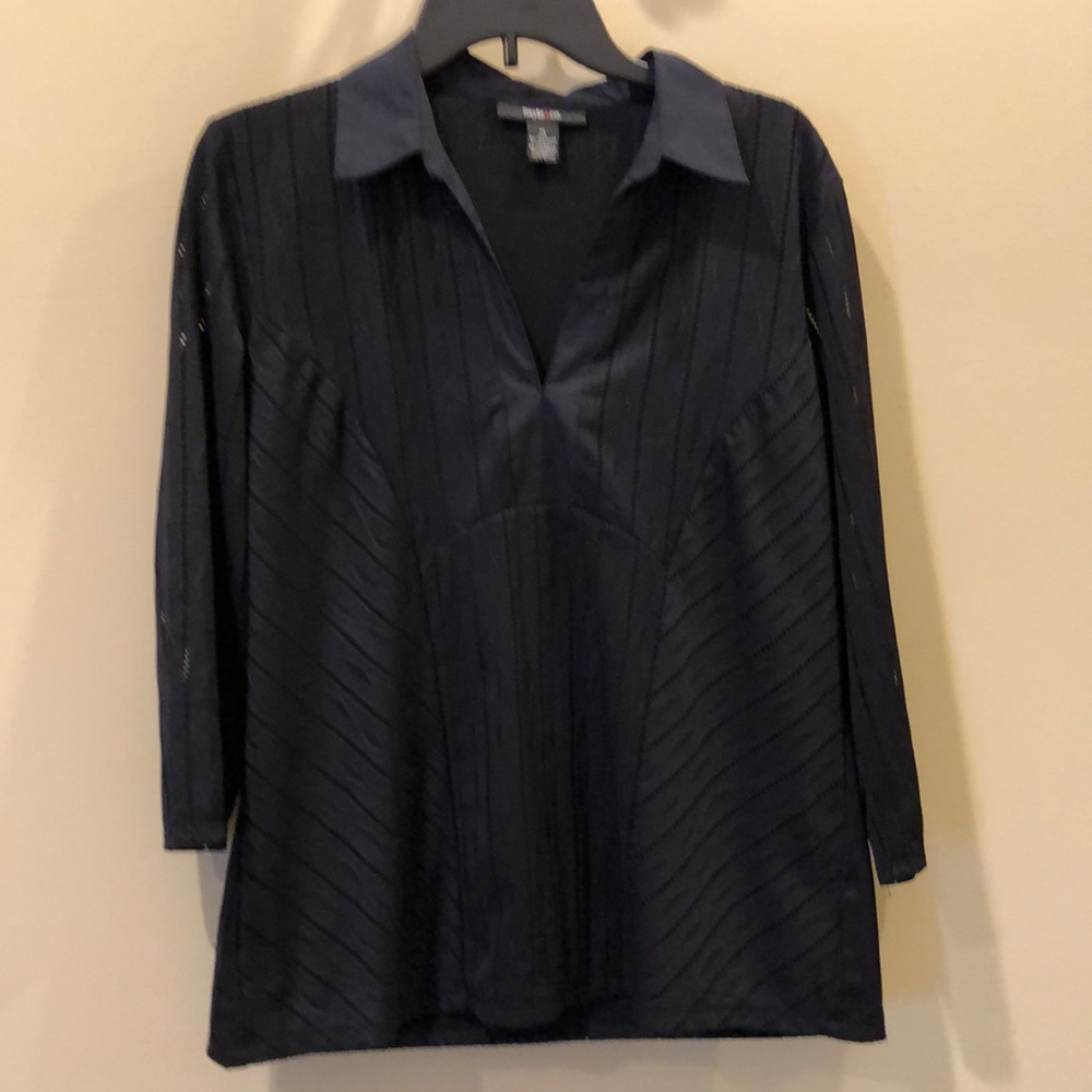 Style & Co size XL black three-quarter sleeve top